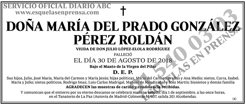 María del Prado González Pérez Roldán